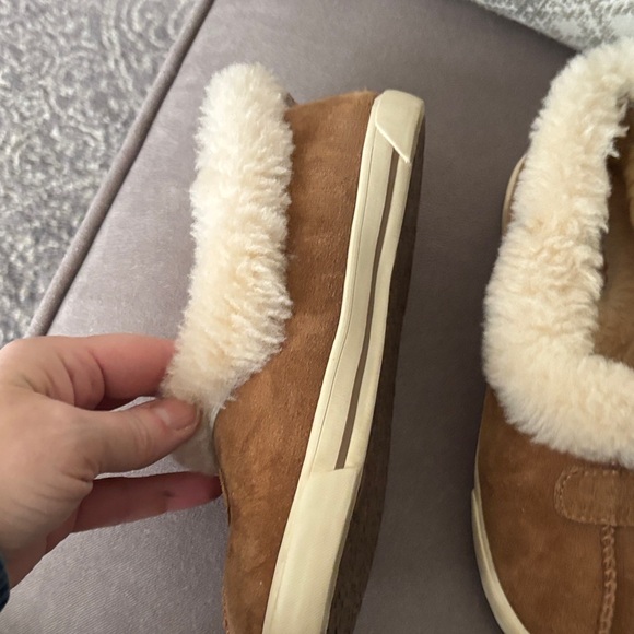 UGG Tan and Cream Sheepskin Slippers - Picture 4 of 9